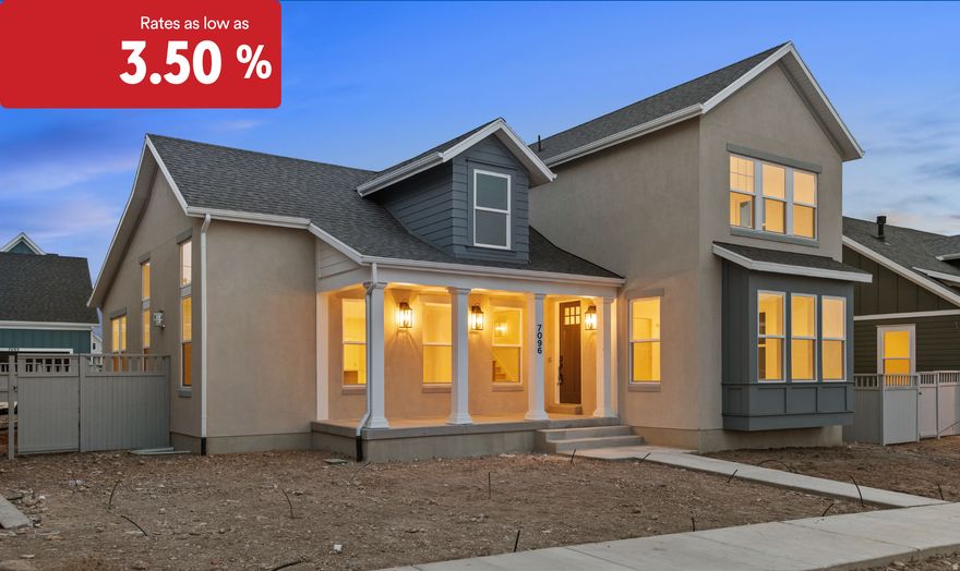 *Rates as low as 3.50%! Contact agent for details. Rates subject to change at anytime. Located in Daybreaks Cascade Village, walking distance from parks and the new Watercourse. This home features the Primary Bedroom on the main floor and a large open floor plan.