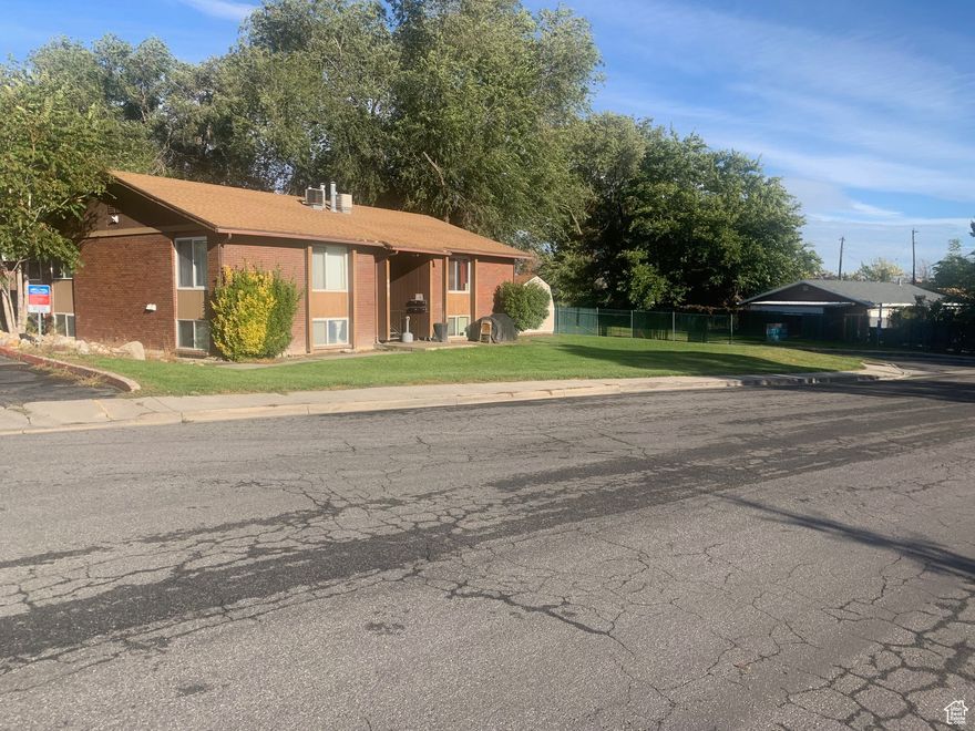 Sale Failed ' Buyer's Financing'. MERRY XMAS!! Take advantage of the recently adjusted price for this well maintained income producing 4 plex. MOTIVATED owners are  members of West Valley City Good Landlord Program. Newer vinyl clad double pane windows in last 2-3 years. 2 units have newer carpet and laminate flooring. Furnaces, Central Air, and H2O heaters serviced regularly. 4 car carport and extra parking. Driveway and parking area recently resurfaced. Large shed on property included, items in shed are excluded. All units on mo. to mo. leases 3 of the 4 units have been occupied by same tenants over 2 years. The 4th unit just vacated after long term tenancy, new paint and flooring installed and rented on a mo. to mo. lease as of 10/01/2025.  Offers subject to inspection, drive by check it out, DO NOT DISTURB TENANTS!