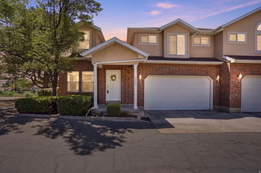 This well-maintained townhome offers the perfect blend of comfort, style, and convenience in an unbeatable Provo location-just minutes from BYU, UVU, I-15, shopping, dining, and entertainment. Whether you're searching for a place to call home or a fantastic rental investment, this property is an excellent opportunity with a proven rental history and outstanding functionality. Inside, you'll appreciate the spacious layout, with abundant kitchen counter space, quality fixtures, recessed lighting, ceiling fans, and a generously sized laundry area. Thoughtful details throughout create a warm, comfortable atmosphere you'll love coming home to. A dedicated Christmas light outlet adds extra convenience for seasonal decorating.  One of the few units in the community with an attached 2-car garage, this townhome also features a private deck off the kitchen-perfect for relaxing or entertaining outdoors. Opportunities like this don't last long-schedule your showing today! Square footage figures are provided as a courtesy estimate and are based on county records. Buyers are advised to obtain an independent measurement.