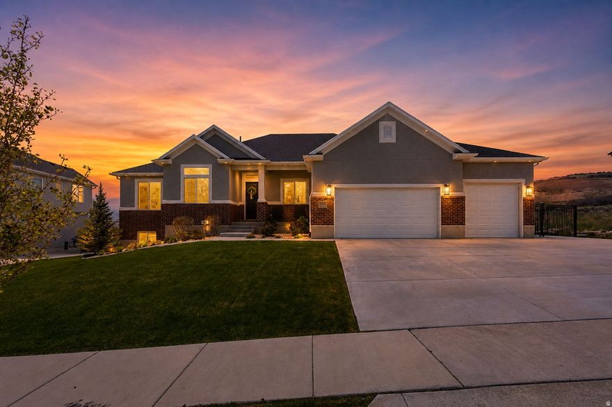 Nestled in a sought-after neighborhood, this immaculately maintained home features a fully finished interior with upscale finishes and 10' ceilings on the main level, along with an extra-large garage and RV parking. The fully fenced and landscaped yard adds both beauty and functionality, while unbuildable open space directly behind the home offers breathtaking, unobstructed views and enhanced privacy. Ideally located near expanding commercial development, this property combines comfort, convenience, and future value.