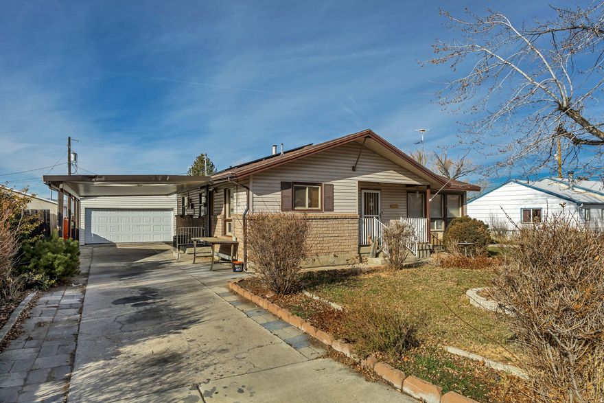 Great Location in Orem, This Vintage home has  5 bedroom 2 Full and 1 3/4 baths in an established neighborhood.  Lower level completed in 2022.  Huge Heated Shop in back of oversized heated garage.  Solar Panels to help with energy use.  Large enclosed patio (not included in sq. ft)  Great potential for the right buyer.