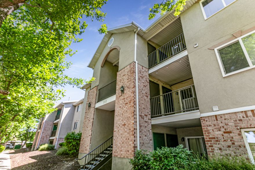 Clean cozy two bedroom, two bath condo in South Salt Lake.  Newer A/C unit, Water Heater, New Dishwasher and Washer/Dryer. Unit comes with a covered parking space and one uncovered.  Spacious storage closet off of the shaded balcony. Complex has a security gate and covered picnic area.  Unit is on the second floor and has minimal utility costs.  Close to Freeway access and easy commute to University of Utah and Slick.  Square footage figures are provided as a courtesy estimate only and were obtained from County Records.  Buyer is advised to obtain an independent measurement.