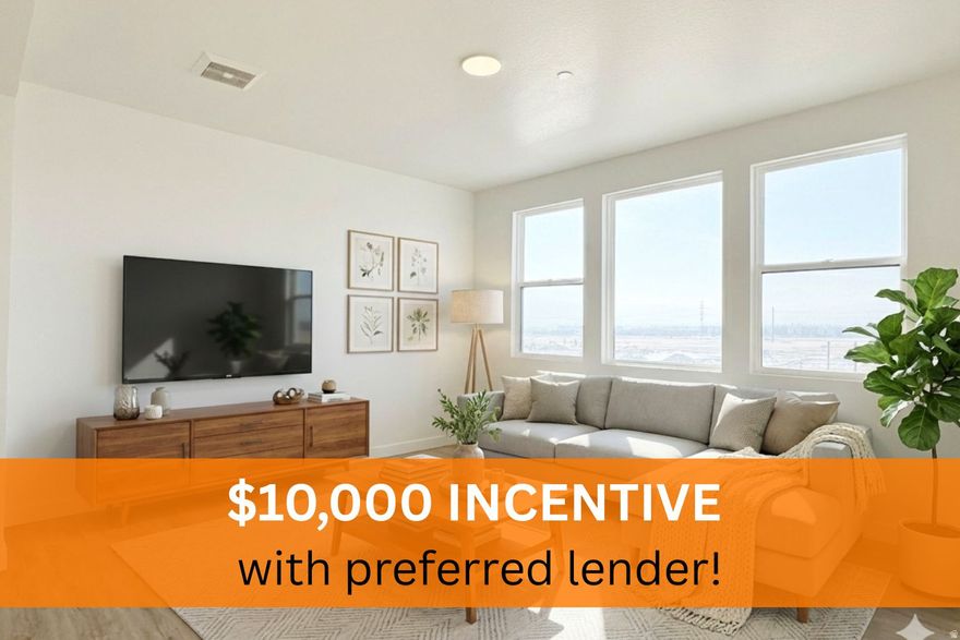 Modern condo across from Downtown Daybreak. exceptional views of Wasatch mountains. Walk to shops, dining, parks, & entertainment. Open floor plan with natural light & contemporary finishes. Limited-time selections available. Next to UTA TRAX Red Line. Visit sales office at 5263 W Reventon.