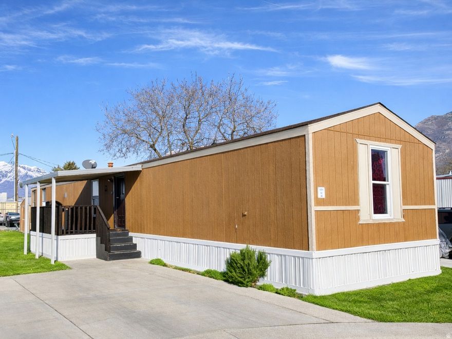 Don't miss this highly desirable mobile home in Provo! Featuring 3 bedrooms and 2 bathrooms, this home offers an open floor plan with numerous upgrades throughout. Conveniently located near shopping, dining, public transit, and parks. A great opportunity for first-time buyers, commuters, or investors. Priced to sell-schedule your showing today! Note: The Mobile Home Park should qualify the buyer before the seller accepts an offer.