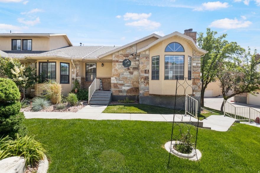 Come Tour this 3 bedroom/3 bathroom townhome in the desirable Millcreek/Holladay area! This townhome is spacious and great for entertaining! It boasts 2 family rooms, 2 fireplaces and an over-sized garage that is nearly 600 square feet! This townhome is an end unit so you have plenty of windows, a large deck and vaulted ceilings! This townhome has quality finishes....High end tile in the kitchen and bathrooms and BRAND NEW CARPETING AND FLOORING! Quality wood cabinets and granite countertops throughout! The primary bedroom is spacious with an extra- large custom shower!!  This location is centrally located and the grounds are beautiful with a variety of plants and shrubs. Don't forget to check out the newly renovated pool! Enjoy a clean, sparkling pool for those hot summer days!