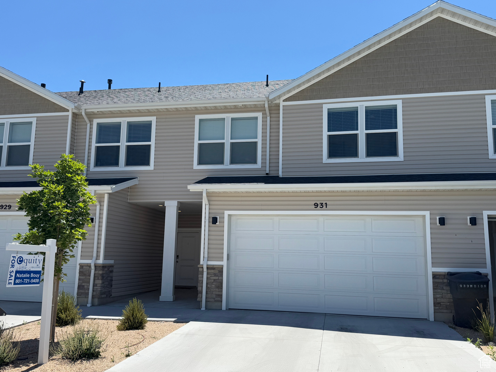 You need to see this beautifully maintained 2-year-old townhome, perfectly situated right across from the neighborhood park! This home blends style, functionality, and comfort with its open-concept layout and contemporary finishes. Step into a bright and modern kitchen featuring crisp white cabinetry, sleek stainless steel appliances, and a large island-perfect for meal prep or casual gatherings. The adjoining living area is warm and inviting, with abundant natural light and space to relax or entertain. Upstairs, enjoy spacious bedrooms and a versatile office/flex space with a bold accent wall that adds character and charm. Luxury vinyl plank flooring and upgraded finishes throughout ensure easy maintenance and timeless appeal. Located in a quiet and friendly community, this townhome is just steps from the park, offering green space, play areas, and a welcoming atmosphere. Schedule your showing today and come fall in love with this move-in-ready gem! Square footage figures are provided as a courtesy estimate only and were obtained from the original listing by the builder in 2022. Buyer is advised to obtain an independent measurement.