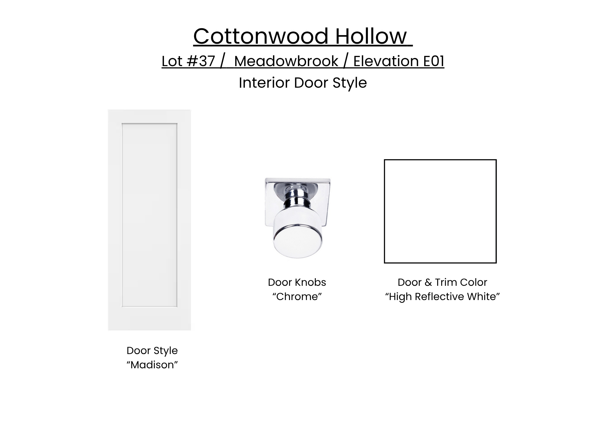 COTTONWOOD HOLLOW - Residential