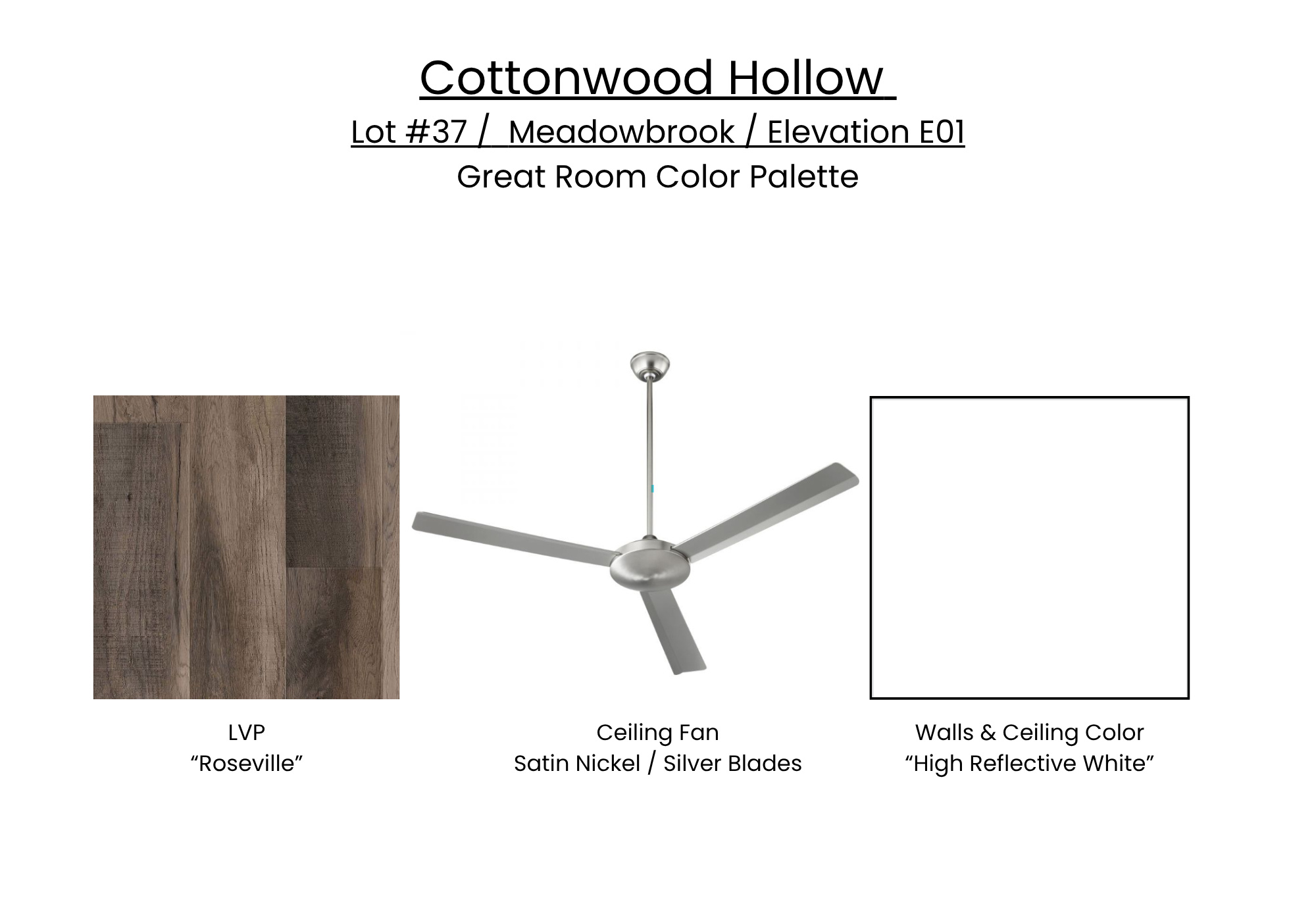 COTTONWOOD HOLLOW - Residential