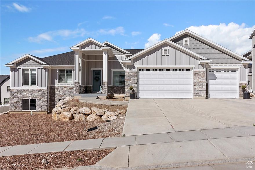 Welcome home to this Amazing North Ogden rambler. If you love views and epic Mountains then check and check! This one owner gem offers an amazing finished space with room to grow. If you need parking and a big garage then check and check. The basement could be used in many ways such as an ADU, more bedrooms, etc. Come check it out and see if this homes checks your boxes. Lots of cabinetry in the kitchen. Fabulous window coverings. Tall ceilings. Square footage figures are provided as a courtesy estimate only and were obtained from previous MLS listing. Buyer is advised to obtain an independent measurement.