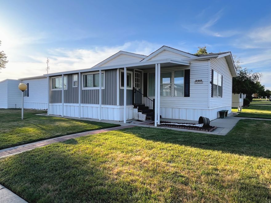 Beautifully maintained 1809sq/ft manufactured home in the highly sought-after Winchester Estates 55+ community! Ideally located directly across from the Murray Golf Course, this home offers peaceful surroundings with scenic views and easy access to outdoor recreation. Move-in ready and thoughtfully cared for, it provides comfortable living in a quiet, well-kept neighborhood. Enjoy the convenience of nearby shopping, dining, and freeway access while still feeling tucked away. Don't miss this opportunity to enjoy low-maintenance living in one of the area's most desirable communities!