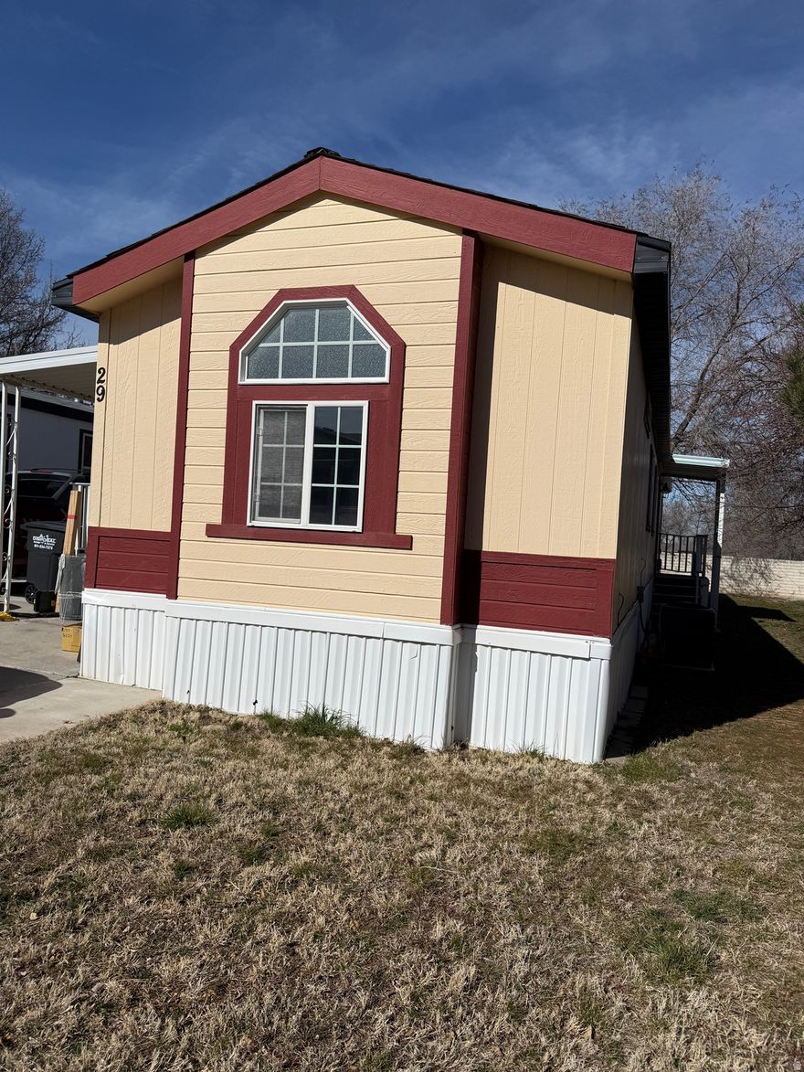 This adorable well cared for mobile home with 2 bedrooms and 2 bathrooms is a great starter home option in the heart of Salt Lake County.  Conveniently located and practically maintenance free living!  Bright and open large kitchen and dining area are perfect for entertaining and cooking.  Square footage figures are provided as a courtesy estimate only and were obtained from _seller info_ .  Buyer is advised to obtain an independent measurement.