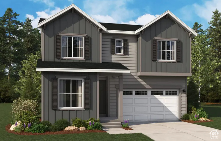 ***Personalize this home your way for your family's needs. From structural options & visit our Home Gallery selecting your interiors with an experienced interior designer. Come and visit our community today***Free finished basement on the next two homes or up to 6% of the purchase price to buy down your rate and/or closing costs using our preferred lender & insurance*** ***NEW BRADFORD FLOOR PLAN*** Projected December 2026 completion***The distinctive Bradford plan offers an inviting main-floor layout, which features an open dining room, a spacious great room with a fireplace, and a gourmet kitchen boasting a walk-in pantry and center island. You'll also appreciate a convenient bedroom and bathroom off the entry. Upstairs, discover a versatile loft, three secondary bedrooms with a shared bath, and a lavish primary suite showcasing dual walk-in closets and a deluxe bath with double sinks, a shower, and a soaking tub. Additional highlights of this home include a central laundry, a tranquil covered patio, and an unfinished basement with a bathroom pre plumb. ***A third car garage fits on this lot with this floor plan***Community has a large green space, pickleball courts & playground. Minutes away from shopping, food, entertainment, schools. Pictures are of a model home and are not exact representations of the home's interior and exterior design, are to show space. Buyer to verify square footage