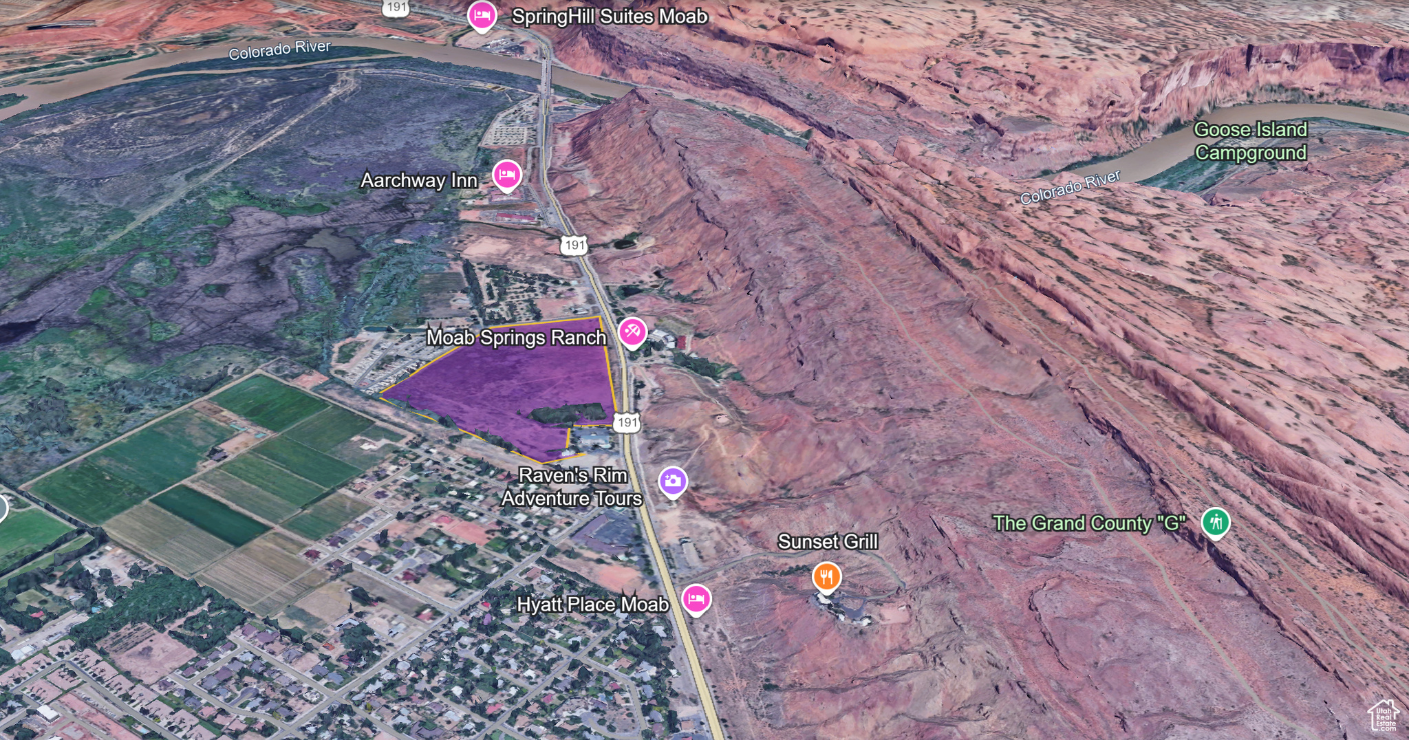 Opportunity to develop a large mixed-use development at the entrance of Moab. Contemplated site plan allows for more than 300,000 SF of leasable property. Site is zoned C-4, which allows for a number of different permitted uses such as retail, hotel, apartments, etc. Arches National Park is located approximately 10 minute drive from the subject site. Opportunity for much-needed housing and shelter options.