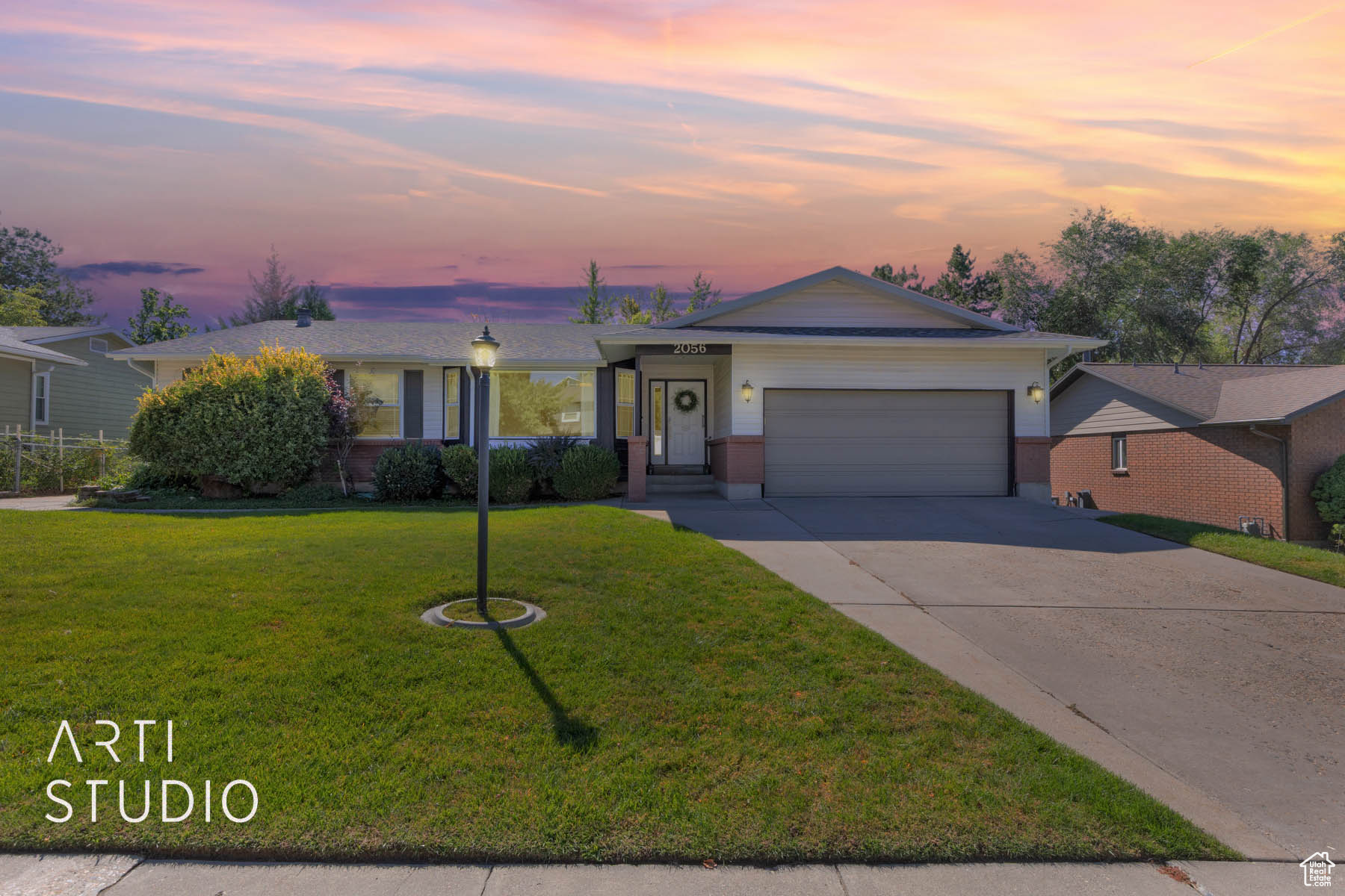 Welcome to this beautifully maintained residence in the much sought-after area of Sandy. This stylish home features 3 bedrooms, 3 bathrooms, a living room with plush carpet and elegant decor, and a family room equipped with a cozy fireplace to enjoy relaxing evenings. The spacious, updated kitchen with stylish cabinetry, modern backsplash and stainless-steel appliances, is the heart of the home and ideal for preparing gourmet meals. The dining area adjacent to the kitchen provides an inviting space for family dinners. Step outside to enjoy the peaceful and meticulously landscaped backyard with a large deck and covered pergola great for entertaining friends or just enjoying a quiet evening with loved ones. The property includes ample storage with a dedicated laundry area and extra bonus rooms for crafts or home office setup. Located conveniently near shops, dining and major highways. A perfect location for avid skiers with an easy seven minutes to Small Cottonwood Canyon. Don't miss out on making this house your new home schedule a viewing today!