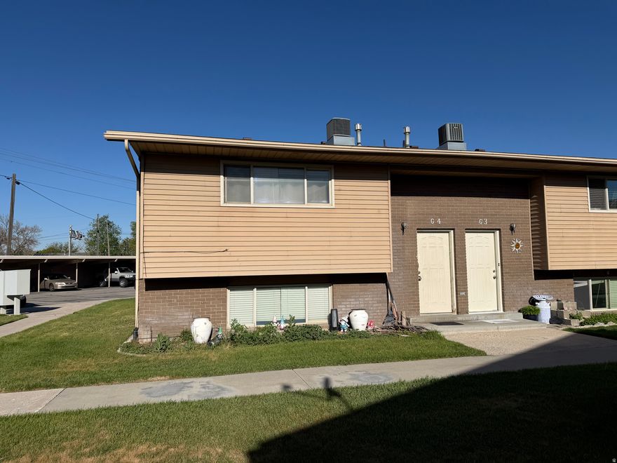 Charming 2-Bedroom, 1.5-Bath Townhome in prime American Fork location. This well-maintained 2 bed, 1.5 bath townhome offers convenient central living in American Fork. Ideally situated for easy access to shopping, dining, parks, and major commuting routes, this home provides an excellent blend of comfort and location. The unit features one-car covered parking with an attached storage shed-perfect for extra organization and protection from the elements. Previously used as a rental and currently tenant-occupied, the property presents a solid opportunity for investors or buyers seeking immediate income potential. Showing Instructions: Please allow 24 hours' notice for all showings due to current occupancy. Square footage figures are provided as a courtesy estimate only and were obtained from county records. Buyer is advised to obtain an independent measurement.