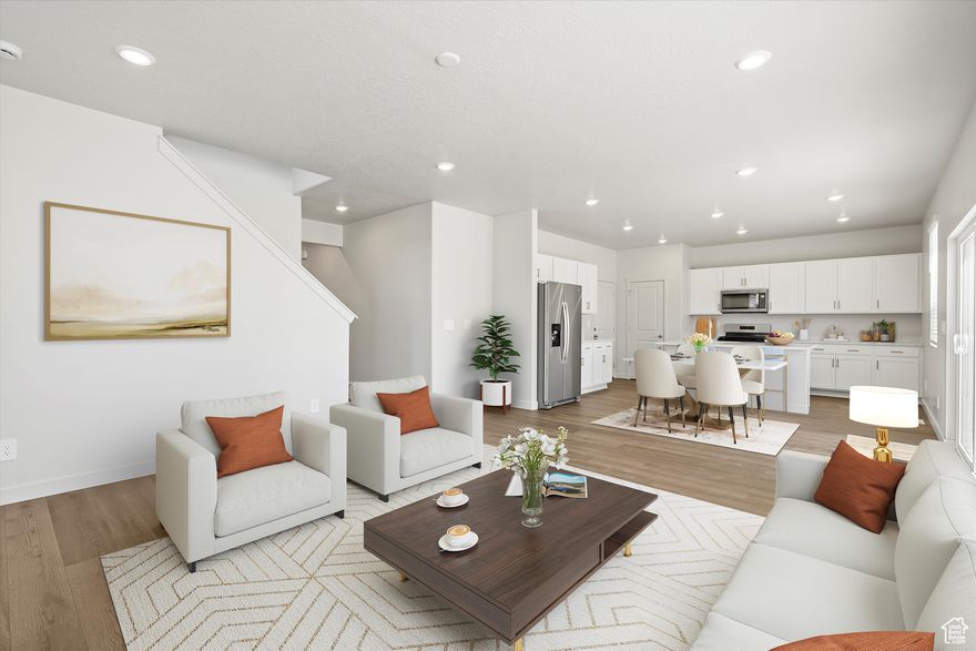 Buyer to receive 5K in builder paid closing costs *Restrictions apply. Hurry out, close within 30 days! This home includes 3 car garage and large lot and NO HOA! There's enough room for everyone in this two-story home with four bedrooms plus an Office/flex room plus unfinished basement to add onto later. The upstairs loft makes the perfect place to enjoy a movie or get homework done. Home includes refrigerator, washer and Dryer and whole home blinds with a builders new home warranty. Move in ready with a washer, dryer, fridge and blinds throughout!  Unfinished basement included. Total home approx. sq. ft. 3,177.