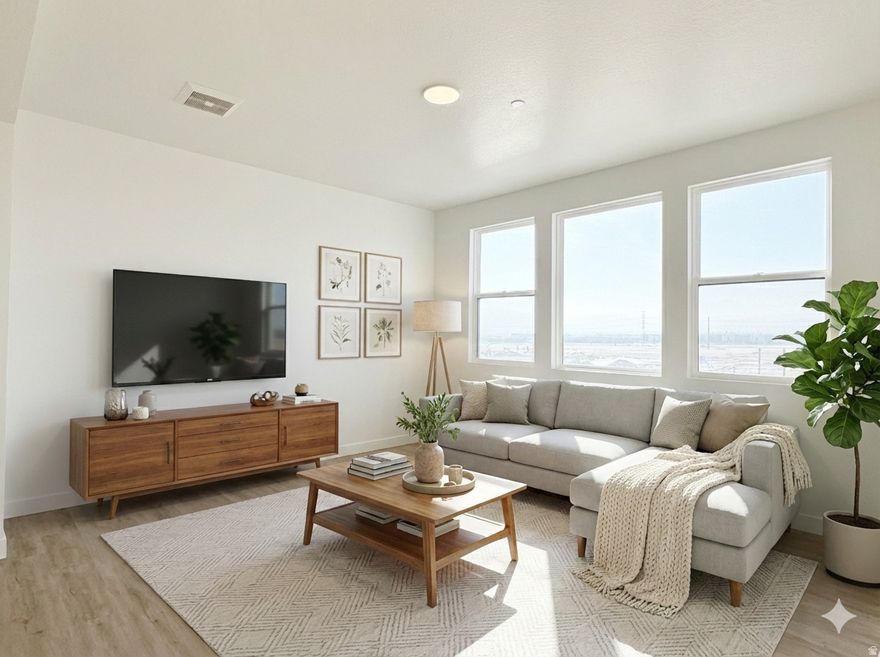 Modern condo across from Downtown Daybreak. exceptional views of Wasatch mountains. Walk to shops, dining, parks, & entertainment. Open floor plan with natural light & contemporary finishes. Limited-time selections available. Next to UTA TRAX Red Line. Visit sales office at 5263 W Reventon.