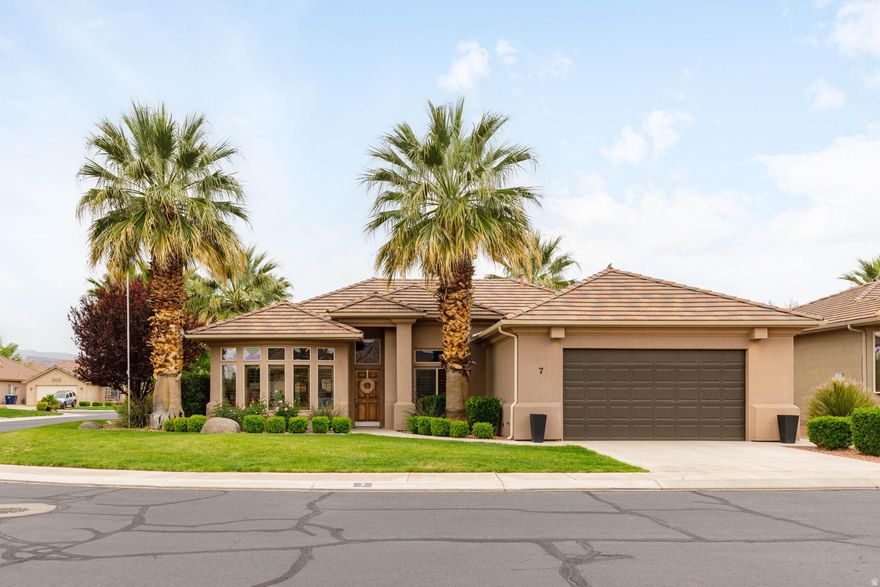 Located in the highly desirable Huntington at Stonebridge community, this beautifully maintained home offers both comfort and convenience. Just minutes from Sunbrook Golf Course, local restaurants, and scenic hiking trails, the location is hard to beat. This home has been meticulously cared for and thoughtfully updated. Recent upgrades include a new A/C unit and furnace, new water heater, quartz countertops with updated backsplash, and all-new kitchen appliances including refrigerator, oven, microwave, and dishwasher. The kitchen also features a new composite sink with garbage disposal. Additional improvements include comfort-height toilets, wood shutters, an epoxy coated garage floor, and a resurfaced driveway, walkway, and back patio completed three years ago. The private backyard is designed for relaxation, featuring a serene patio with built in misters perfect for enjoying warm summer days. The HOA provides low maintenance living by covering both front and backyard landscaping. Residents also enjoy access to premium community amenities, including a pool and hot tub, pickleball courts, fitness center, and clubhouse. As an added bonus, the sellers are willing to include indoor and outdoor furniture, as well as the washer and dryer.