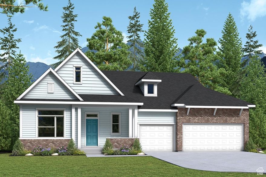 Final Brynlee floorplan available in Brixton Park!  This One-story home sits on a corner homesite, adjacent to the community park.  A full walkout basement with sliding glass door entrance.  A plethora of windows across the back walkout basement, as well as open concept and large windows in your kitchen, living, dining. Home to be complete in January 2026.  Ask about our preferred lender rate incentive.