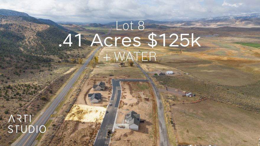 LOT 8 (.42 acres) Available in the new subdivision of Manti Crystal Springs build your dream home where you can stretch out, relax and enjoy beautiful views within a hop, skip and a jump from Manti's downtown. These Improved lots have water power and sewer and are ready for your custom home. Bring your own builder and plans, OR we can build to suit with your plans or ours. Don't forget to bring your horses, cows, goats or chickens, they are welcome! There is culinary water from the city and pressurized irrigation will be installed and available for use to each lot. This neighborhood is planned for comfortable homes and spacious surroundings that fit into an elevated country feel with NO HOA! (See our CC&Rs for details). Drop by and pick your lot today!