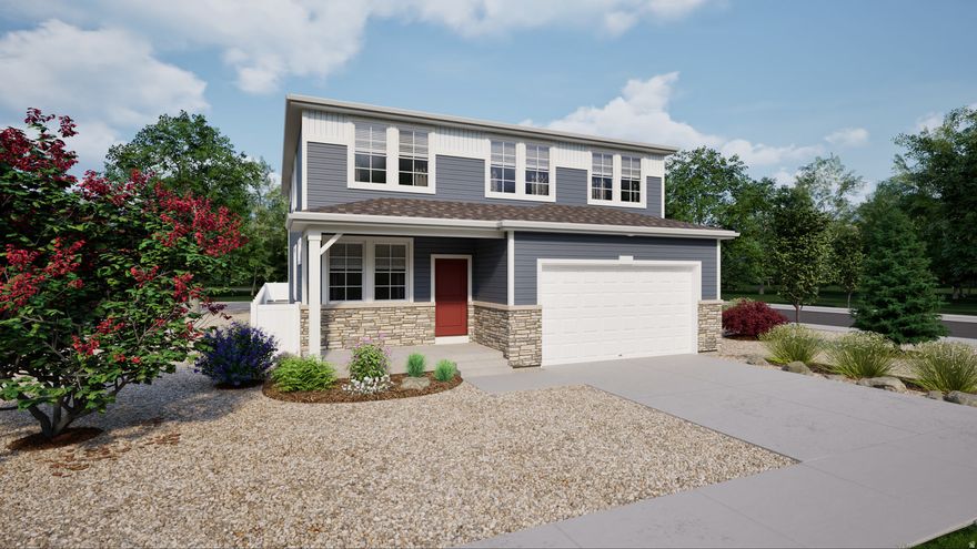 Check out the beautiful "Brio" collection at Wander in Saratoga Springs!! The Wonder is a single-family, 2-story layout spans over 3,600 sqft and offers 5 beds, 3 baths and includes a flex room and formal dining on the main level plus a fireplace. Garage is 2-car wide and the Triumph offers 1 bedroom and full bath on the 1st level. (Photos are of another home in another community. Wonder Homesite 1053)