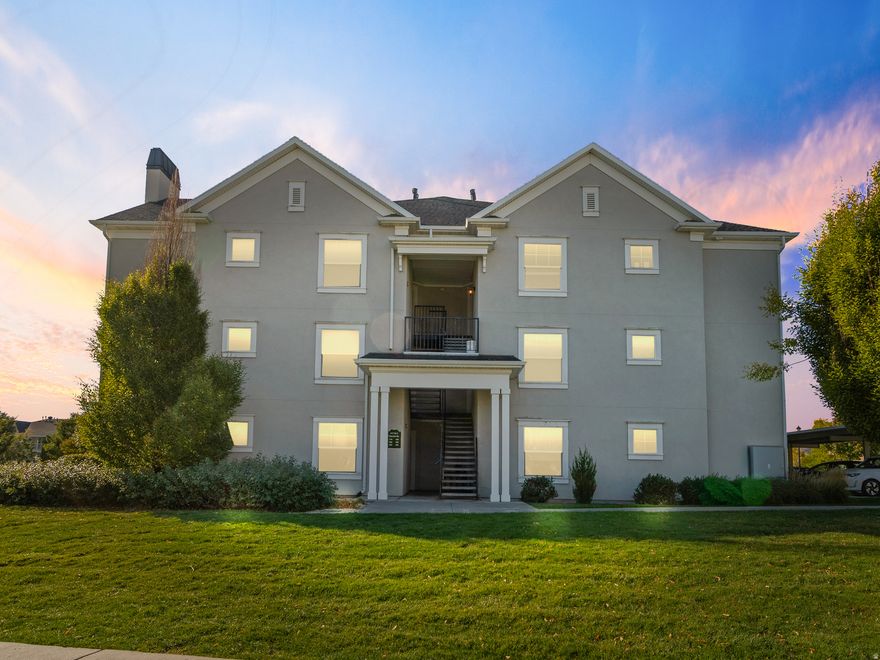 Enjoy easy living in this beautiful South Jordan condo featuring main level living and a private patio perfect for relaxing mornings or quiet evenings. The open floor plan offers a warm and inviting living area that flows seamlessly into the kitchen and dining space, ideal for everyday comfort and entertaining. You'll have access to Oquirrh Lake for fishing and kayaking, community pools, playgrounds, and free concerts through the Daybreak Association. Garden enthusiasts can rent a community garden plot for just $50 a month and enjoy the neighborhood farmer's market and endless opportunities for recreation and connection. Experience the best of convenience, comfort, and community all in one place. ***Make sure to view the video tour! *** In order to view the video tour for the house, please click on the "Tour" link. Square footage figures are provided as a courtesy estimate only. Buyer is advised to obtain an independent measurement.