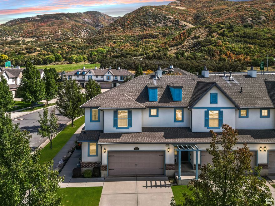 Welcome to your South Weber retreat! This beautifully maintained end-unit townhome offers stunning mountain views and a peaceful setting while keeping you close to shopping, schools, and easy I-84 access. Featuring 3 bedrooms, 2.5 bathrooms, a spacious 2-car garage and covered patio, this home is designed for comfort and convenience! The primary suite boasts a large walk-in closet and a large bathroom. The open main level is ideal for gatherings with upgraded flooring and carpet. Extra guest parking is available behind the home, and all kitchen appliances, with the exception of the fridge, are included. A rare find in this price range... Schedule a showing today before it's gone!