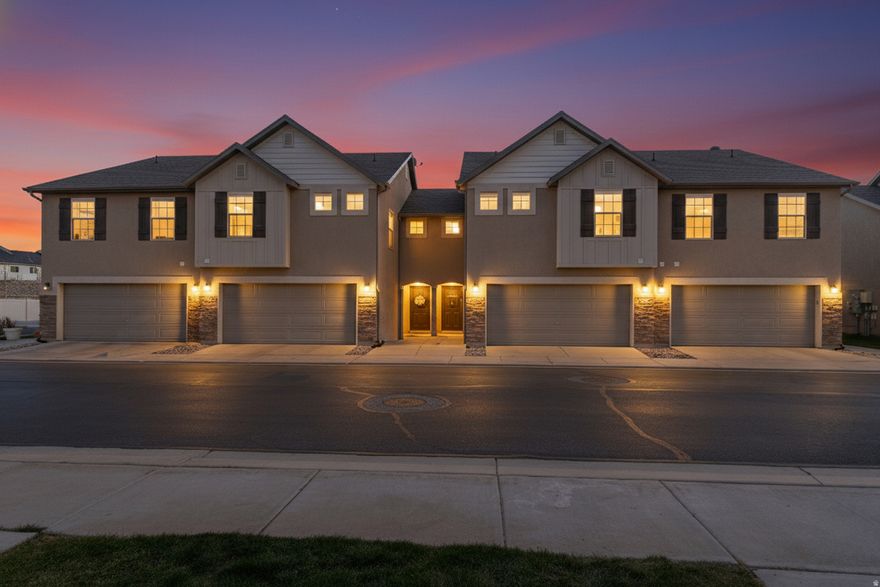 GREAT LOCATION & UPDATED HOME! This move-in-ready townhome features BRAND NEW FLOORING and FRESH PAINT throughout, creating a bright, clean, and welcoming feel. The open floor plan flows seamlessly from the kitchen into the dining area and family room, perfect for everyday living. CONVENIENT LOCATION with quick access to shopping, schools, parks, and I-15 for easy commuting. The home offers 3 bedrooms and 2.5 baths, including an oversized primary suite with a private bath and spacious walk-in closet. QUIET NEIGHBORHOOD features green spaces, two tot lots, and a community garden: ideal for relaxation and play. EASY TO SHOW and ready for the next owner.
