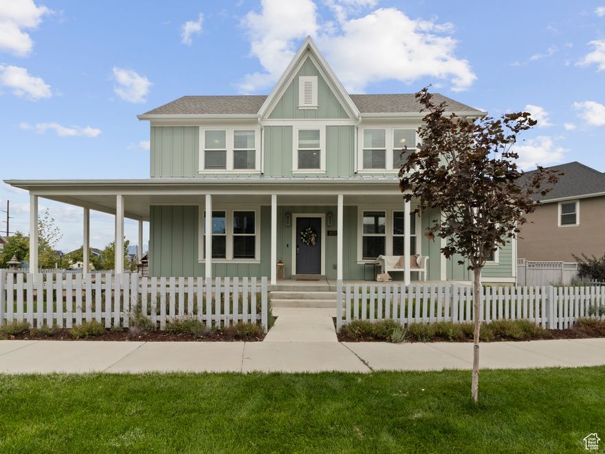 Don't wait to build! Discover Destination Homes' top-selling Canterbury model, a stunning 6-bedroom, 4-bath residence with 5,400 sq ft of thoughtfully designed living space. Situated on a coveted corner lot with an extra-large driveway, this home is just one block from Daybreak's vibrant new River Area. The main floor boasts a secluded main suite with a spa-like bath, dual vanities, a soaking tub, and a walk-in closet. The gourmet kitchen features quartz countertops, custom cabinetry, stainless steel appliances, and a large center island, flowing seamlessly into the light-filled great room with a gas fireplace and built-in shelving. Adjacent to the private office, an open room offers the perfect space for small gatherings. Durable luxury vinyl plank (LVP) flooring runs throughout the main level, ensuring both style and practicality.    The newly finished lower level expands your living options with two additional bedrooms, a second full kitchen with a pantry, and a spacious family room. There's also a full bathroom, flexible space for a potential master suite, an office, or a gym, and plenty of room for storage.  Outside, the fully fenced backyard with pavers is perfect for entertaining or relaxing. The corner lot provides added privacy and curb appeal, while the oversized driveway accommodates multiple vehicles or recreational toys. This home combines luxury, functionality, and an unbeatable location. Also, it sits on a corner so you get twice the light in the home-must see enjoy! Schedule your private tour today!