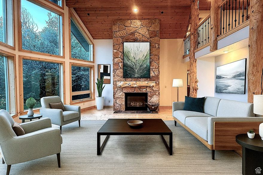 For Sale: Serene Mountain Home in Pinebrook - Park City, Utah Offered in the highly sought-after Pinebrook neighborhood, this stunning mountain home offers the perfect blend of alpine charm, modern convenience, and an unbeatable location. Surrounded by towering aspens/pine trees and nestled on a quiet street, this property provides the peaceful setting of a true mountain retreat - just minutes from all the action Park City/SLC has to offer. Featuring 4507 square feet of well-designed living space, this home is ideal for families, second-home buyers, or those looking to invest in a highly rentable mountain property. Property Highlights:  6 Bedrooms | 5 Bathrooms | 4507 Sq. Ft.  Spacious, open-concept living area with high ceilings and abundant natural light  Large windows throughout with views of mature aspens and forested surroundings  Chef's kitchen with stainless steel appliances and breakfast bar lower level has an additional living space with kitchenette  Cozy fireplace and warm wood accents create a true mountain lodge feel  Expansive outdoor Patio - perfect for entertaining or relaxing under the stars  Generous primary suite with walk-in closet and en suite bath  Attached Large 2-car garage/work shop, with plenty of storage space  Nestled in a quiet, tree-lined setting with direct access to hiking and biking trails  On the free Park City bus route - easy access to ski resorts, schools, and downtown PC. SLC international airport.  Walking distance to restaurants, shopping, and the Park City Outlet Mall  Located in one of Park City's most welcoming, family-friendly communities ________________________________________ This is your chance to own a beautifully situated mountain home in one of Park City's most desirable neighborhoods. Whether you're looking for a primary residence, a vacation home, or a solid investment property, this Pinebrook gem checks every box.   Square footage figures are provided as a courtesy estimate only and were obtained from an appraisal.  Buyer is advised to obtain an independent measurement.