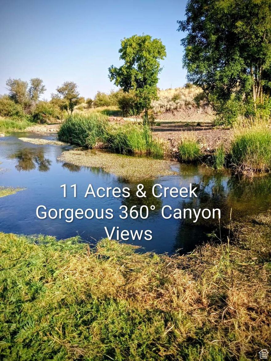 Very hard to come by! 11 Acres in Gorgeous Glendale Canyon, only 6 or so miles Northeast of Preston. Just up the road from Glendale Reservoir. This land is right on Worm Creek, fish for brown trout in your own backyard! Views galore! This lot has a few level acres down by the creek with mature maple trees, then up on the small hill there's several more level acres, power available, paved road, private. This property begins on Glendale, crosses the creek and opens up to 11 gorgeous acres.