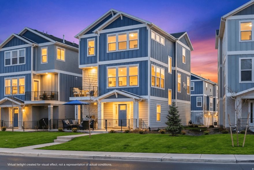 Nestled in the heart of Pleasant Grove, this impeccably upgraded residence offers refined living with unmatched convenience-just minutes from premier shopping, dining, and effortless freeway access.  From the moment you arrive, you're greeted with breathtaking mountain views that set the tone for the home's serene and elevated feel. Inside, every detail has been thoughtfully curated, featuring high-end upgrades throughout including designer flooring, modern lighting, a whole-home humidification system, and a reverse osmosis system, just to name a few.  The home showcases like a model, with a sophisticated yet welcoming ambiance. An open-concept floor plan is complemented by oversized windows that flood the space with natural light while perfectly framing the stunning mountain backdrop.  Elegant, comfortable, and well designed, this thoughtfully curated floor plan delivers a home that embodies both style and function.  Square footage figures are provided as a courtesy estimate only and were obtained from ______________ .  Buyer is advised to obtain an independent measurement.