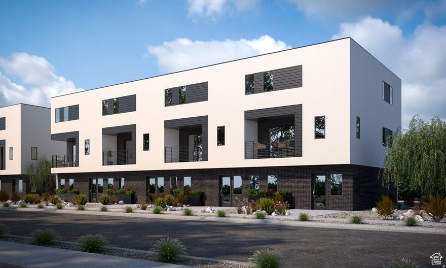 **FREE ROLLERSHADES for closing by 12/31/25! NEW Beautiful MODERN Townhome community! GREAT location only a few minutes to I-15 & downtown SLC! Only 8 minutes to the SL Airport! NIGHTLY rental approved!! Upstairs there are 2 primary suites each with private en-suite bathrooms w/adult height bathroom vanities! The ground level has a flex room that can be used as a 3rd smaller bedroom or office space. Beautiful mountain views off primary suite & balcony! This community qualifies for an affordable loan program w/$4,000 additional in closing costs & NO Mortgage Insurance on a 3% down conventional loan! Saves Hundreds of $$ on monthly payment! Gorgeous white cabinets throughout with cabinets to the ceiling in the kitchen w/beautiful cabinet hardware! The main level is beautifully laid out for entertaining and has a spacious open concept layout with a nice balcony for a peaceful escape. Large 8' peninsula island in spacious kitchen. Beautiful included finishes throughout; Beautiful tile in all bathrooms & laundry room, beautiful wood laminate flooring on entire second floor & entryway; Quartz countertops in kitchen, bathrooms & laundry. Stainless steel appliances! Lots of extras! Super energy efficient w/tankless water heater, 95% efficient furnace, 2x6 exterior walls & upgraded insulation! Oversize 1.5 car garage. 10 year warranty included! Walking distance to the new 17-acre Glendale Regional Park (pickleball courts, skate bowl, swimming pool, splash pad, ice & roller skating ribbon, promenade, Pavillon, skate board area, boardwalk, full court basketball, riverside beach volleyball, plus more!), Jordan River Parkway trails & Glendale Golf Course. Near public transportation, shopping & dining. Google Fiber installed
