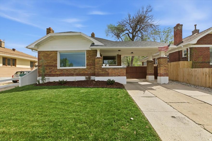 Beautifully reimagined bungalow near the foothills of East Ogden-blending classic charm with modern updates. The home features fully fenced yard with an automated gate. Updated cabinetry, solid surface countertops, updated electrical and plumbing, newer windows, updated roof, and updated HVAC with AC all done with in the last 6 years.  Located just minutes from hiking and biking trails, ski resorts, parks, schools, shopping, and dining-this home offers the perfect balance of comfort, quality, and location.  Square footage figures are provided as a courtesy estimate only and were obtained from county records. Buyer is advised to obtain an independent measurement.