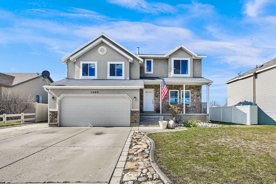 The price was just reduced to $540,000 and this fabulous home is ready for a new owner! Seller is also providing a home warranty, just to add to your piece of mind. The home has beautiful NEW WINDOWS, NEW FURNACE and NEW A/C. and has been freshly painted.  The yard is fully fenced with NEW 6' VINYL FENCE, and there are large locking gates on both sides of the yard.  The water heater, garbage disposal, built in over the range microwave and the oven all under 5 years. The oven is a true convection oven with an air fryer feature built in!  This home Includes a water softener and solar panels that are both paid for in full.  There is a large a cold storage room in the basement. The private back yard has mature trees and a large shed to fit all your yard care needs.  The primary suite is very private (on it's own level) and features a large jetted tub, large separate shower, water closet, double sinks and large walk in closet.  There is a 2 car garage and R.V. parking on the side of the garage that is paved. There is lots of parking in the driveway area (can fit 5-6 cars). The large metal Gazebo on the back patio has lights and an outdoor fan and will be included with the home.  Square footage figures are provided as a courtesy estimate only and were obtained from Davis County Recorder. Buyer is advised to obtain an independent measurement.