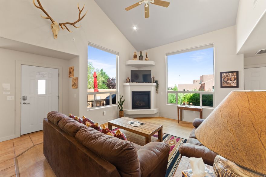 This Fully Furnished Incredible Investment on a Cul-De- Sac w/ a Main Floor Master Bedroom will have you owning this Vacation Rental w/ someone else paying your mortgage payments! Designed specifically to RELAX after a great day on the Trails, use this End Unit as a 2nd home, Rent it out when you are not Enjoying it and the Short Term Rental (STR) Income will cover your payments. This Beautiful Professionally Decorated Home w/ a Southwestern Motif, offers a Great Rental History & Solid Bookings, has an Open Floorplan with Vaulted Ceilings making it the perfect gathering place for all your guests. With Unlimited Jeep, UTV & Trailer Parking right out your door, this home is also located in the most popular Subdivision in Moab, just down the street from the golf course, featuring two Heated Swimming Pools, Hot Tub, & Tennis Courts. With Hiking Trails, Biking, & OHV trails within close proximity, you will not want to miss out on this perfect little getaway home!