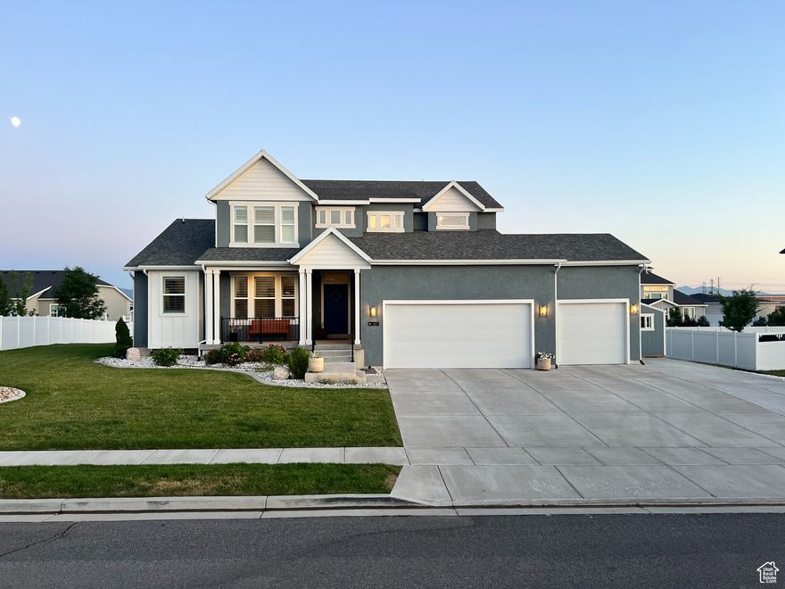 **Price Reduction** Nestled in one of the most desirable pockets of West Kaysville, this beautifully crafted 5,256 sq. ft. home is a standout opportunity in one of Davis County's most sought-after communities. Built in 2019 and lovingly maintained by its original owners, this home offers modern design, thoughtful functionality, and room for everyone-whether you're gathering with loved ones or looking for multigenerational living flexibility. From the moment you arrive, you'll feel it: the quiet, the space, the sense of home. Wide streets, mature landscapes, and open skies define this West Kaysville neighborhood-where peaceful living meets convenience. You're just minutes from top-rated schools, the West Davis Corridor, and less than 7 minutes to Station Park in Farmington-home to premier shopping, dining, movie theaters, and a vibrant town center feel that rivals anything along the Wasatch Front. Step inside and you'll find light-filled open spaces, timeless finishes, and room to grow. The main level features generous living and dining areas, a spacious kitchen, and inviting views of the backyard. Upstairs and on the main, you'll find well-appointed bedrooms, quality craftsmanship, and storage throughout. But it's the lower level that opens the door to true opportunity: a fully finished walkout basement with its own separate entrance, two bedrooms, a full kitchen, large family room, and dedicated theater room. Whether you're accommodating extended family, considering rental income, or simply want a retreat of your own, this level provides unmatched flexibility and value. West Kaysville is more than a location-it's a lifestyle. Zoned for Davis School District's highly rated schools and positioned just minutes from both country charm and commuter convenience, this is where families come to settle in and stay. The new West Davis Corridor offers lightning-fast access to I-15, Hill Air Force Base, Salt Lake City, and beyond-without sacrificing the peace and quiet of suburban life. This is more than a home. It's a long-term investment in quality, location, and lifestyle. Square footage figures are provided as a courtesy estimate only and were obtained from building plans. Buyer is advised to obtain an independent measurement.