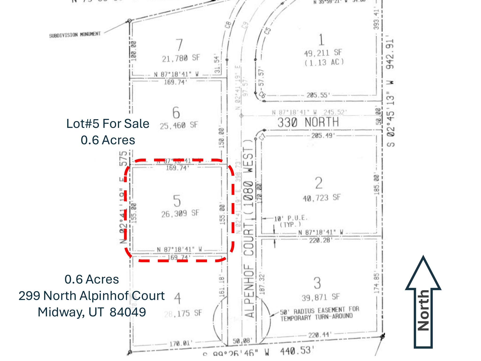 ALPENHOF SUBDIVISION - Land
