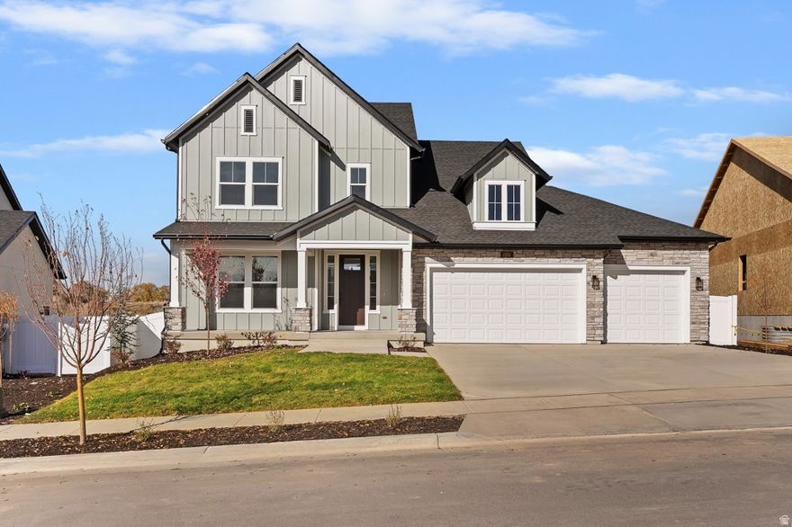 *** Low Rate Buy Down available on this home! *** Contact Us for More Information. *** This bright & spacious home is ideal for family celebrations & holiday entertaining. Its stunning & open 2-story staircase highlights stacked, over-sized windows & 12-ft main-floor ceilings. The kitchen features quartz countertops, gas range, two-tone maple cabinets, and an island 9.5-feet long. Tranquil main floor primary bedroom, spa-like bathroom, & large walk-in closet. The upstairs features 9-ft ceilings, 3 bedrooms, and 2 full bathrooms, including an on suite. The unfinished basement has 9-foot ceilings and 1,830+ sq. ft. of additional space for anything you can imagine. Located in the sought-after Eastridge Park community, surrounded by beautiful mountain and valley views, city parks and trails, lifestyle amenities, and highly regarded Davis School District schools.