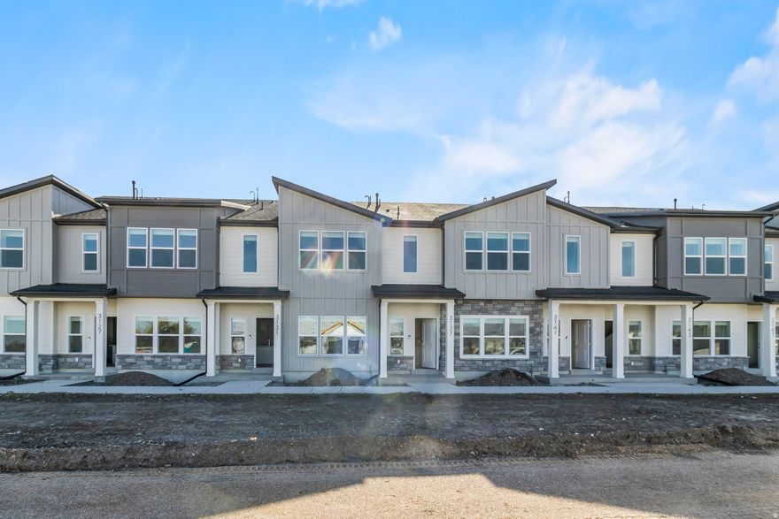 *Great location facing open green space* Here is the Sitka townhome in the heart of Nibley in Visionary's Ridgeline Park community! This 2-story floor plan features 3 beds and 2.5 baths, with all the bedrooms on the second floor as well as two bathrooms. Intentional, well-thought-out space on the main floor for open concept living with an additional half bath on the main floor and a two-car garage. The Ridgeline Park community is focused on "Community" living with amenities such as walking trails, a clubhouse, pool, pickleball courts, and a future city park that is underway (concept attached!) The home is remarkably easy to see. Be done with maintenance and fixer-uppers, and come and get a brand new home with a warranty today! *Photos of the home are not of the exact unit*
