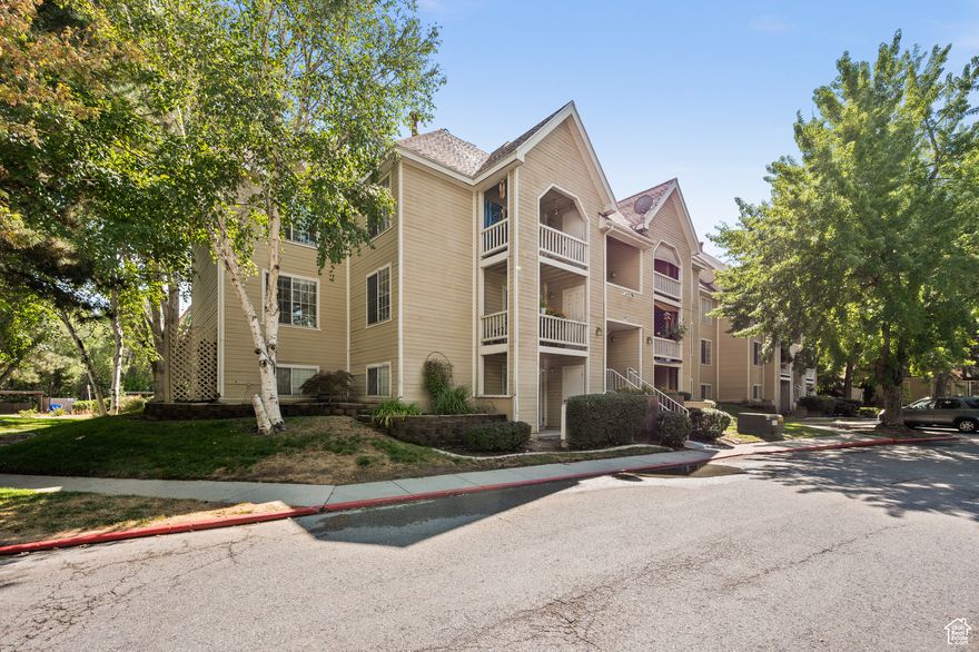 This is the condo you've been waiting for! Remodeled 2-bedroom main level condo in Waterside, centrally located off Union Park Ave. Easy access to the canyons and freeway. This darling home has been fully updated with new cabinets, quartz countertops, a large double sink, LVP floors throughout, new bathroom vanity, and an included stackable washer/dryer. Enjoy the functional layout and spacious rooms. Step out onto the private patio with views of the pool and additional locking storage. Waterside has low HOA fees and offers great amenities, including a pool, clubhouse, community veggie garden, picnic area, beautiful common space, and an on-site manager 2 days/week. Pets are allowed, but must be registered with the HOA.