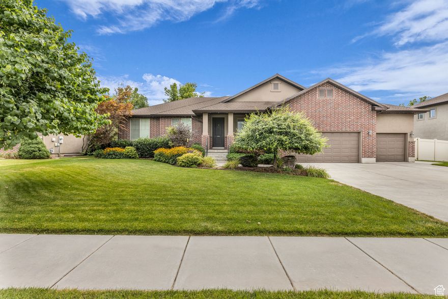 **OPEN HOUSE 9/20 12:00-2:00** Discover this beautifully maintained rambler in a highly desirable Kaysville neighborhood. With 6 bedrooms, 4 bathrooms, and over 4,000 sq feet of finished living space, this property offers both comfort and functionality. With the floor plan being open upstairs and down its makes for entertaining easy. Outside, enjoy a covered patio and beautifully landscaped backyard with no rear neighbors for added privacy. A 3-car garage includes an extra deep bay and built in workbench. Recent updates include a new water heater and water softer. Located close to schools, walking paths, I-15/West Davis Corridor access. Call to set up a showing today before this one is gone!!