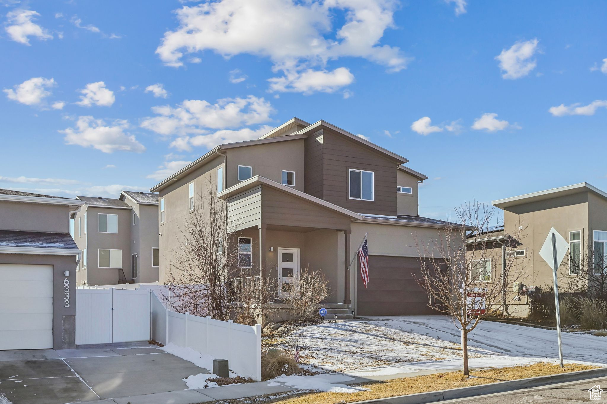 Nestled in the heart of West Jordan, Utah, this beautiful 2,470-square-foot home offers the perfect blend of modern elegance and cozy comfort. With 3 bedrooms and 2.5 bathrooms, this property is designed for both relaxation and entertaining, making it the ideal sanctuary! Step inside to discover an updated kitchen that is truly the heart of the home. Boasting sleek quartz countertops, contemporary cabinetry, and stainless-steel appliances, it's a chef's dream come true. A good-sized island invites family and friends to gather while meals are prepared, ensuring the kitchen remains a vibrant hub of activity. The expansive master suite is nothing short of a personal retreat. This HUGE space includes a sitting area, perfect for a cozy reading nook or your morning yoga routine. The ensuite bathroom feels like a spa, featuring a luxurious soaking tub, separate walk-in shower, dual vanities, and a walk-in closet that will delight any wardrobe enthusiast. Two additional bedrooms provide ample space for family, guests, or a home office.  Outside, a beautifully landscaped yard offers plenty of room to play, garden, or entertain. Whether you're enjoying a summer barbecue on the patio or watching the sunset over the mountains, this outdoor space includes a pergola and extended patio....perfect for creating cherished memories. Conveniently located near shopping, dining, parks, and top-rated schools, this West Jordan gem is more than a house-it's a place to call home. Don't miss your chance to experience the charm and comfort of this exceptional property! Square footage figures are provided as a courtesy estimate only and were obtained from County Records and Buyers Knowledge. Buyer is advised to obtain an independent measurement.