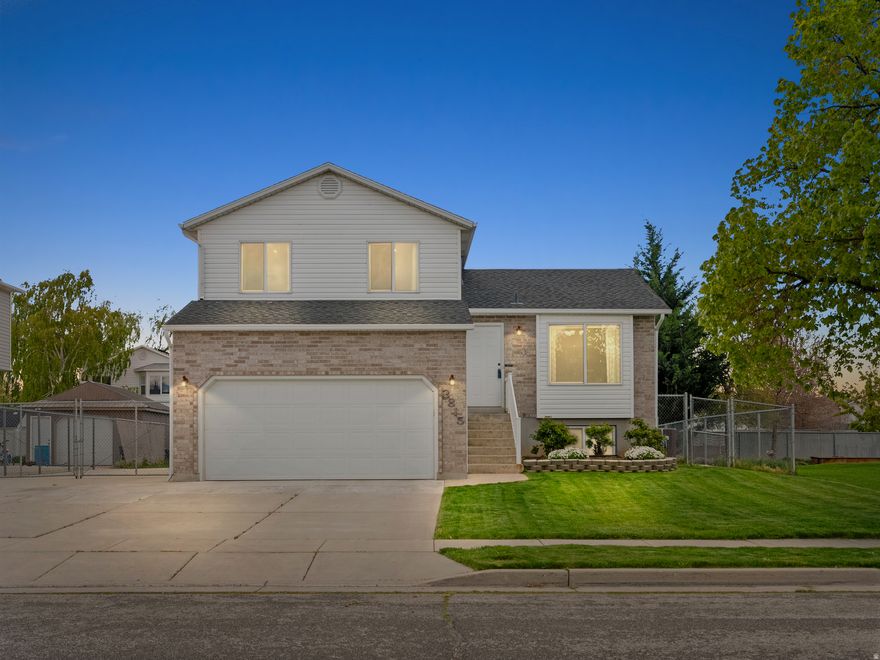 Welcome to this beautifully maintained home featuring a highly desirable and functional floor plan designed for comfortable living and entertaining. From the moment you arrive, you'll appreciate the curb appeal and thoughtful updates throughout, along with a spacious two-car garage complete with INCLUDED built-in wall cabinets and a large RV parking area for added convenience. Inside, the home offers fresh NEW CARPET and durable LVP flooring, creating a clean and modern feel. The kitchen is bright and inviting, complete with ample cabinetry, generous counter space, and a layout that flows seamlessly into the living areas. The fully finished basement provides a versatile space currently set up as a private office suite, complete with a full bathroom, ideal for remote work, guests, or a quiet retreat away from the main living areas. Enjoy peace of mind with major updates already completed, including a NEWER ROOF installed just two years ago, along with several windows and the sliding glass door replaced approximately three years ago. This home also features a 50 gallon water heater that was replaced in December of 2022. Step outside to a covered patio perfect for relaxing or entertaining year-round. The spacious yard also features hot tub hookups, giving you the opportunity to create your own backyard oasis. This home combines comfort, functionality, and value. Seller to include $700 SilverBack Home Warranty. ***Make sure to view the video tour!*** In order to view the video tour for the house, please click on the "Tour" link. Square footage figures are provided as courtesy estimate only. Buyer is advised to obtain and independent measurement.