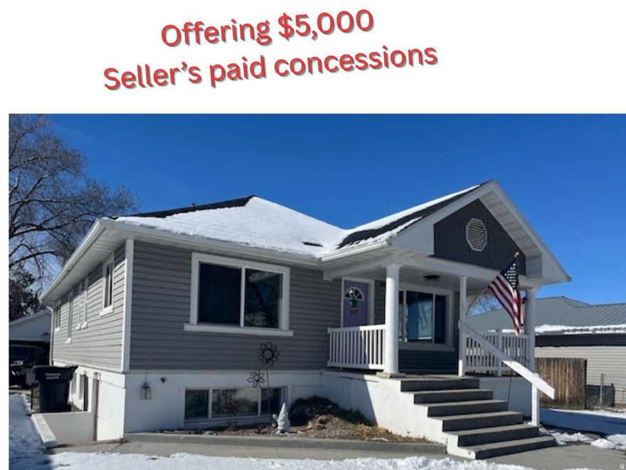 SELLERS ARE OFFERING $5,000 PAID SELLERS CONCESSIONS WITH AN ACCEPTABLE OFFER, Weather you would like to buydown your rate, help with closing costs, lenders fees, they are willing to help with your upfront costs.   New to the Market!   THE BASEMENT OFFERS A FULLY EQUIPPED APARTMENT WITH ITS OWN PRIVATE ENTERENCE.  PERFECT SOURCE OF EXTRA INCOME. This adorable downtown Preston home features an open floor plan, a spacious family dining area, and tasteful updates throughout.     A north-side driveway provides ample space for recreational vehicles or additional parking. The oversized two-car garage includes an EV charger for added convenience.  With its versatile layout, this home would make an excellent Airbnb investment.  There is also an option to purchase the home fully furnished at the right price.  Don't miss this one-it won't last long!