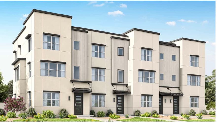 Welcome to this stunning move-in ready three-story townhome in the highly sought-after Desert Color community! This modern Cityline III floor plan offers a unique and versatile layout. Thoughtfully designed for both functionality and style. With living spaces across three levels, you'll enjoy open-concept living, abundant natural light, and the flexibility to fit your lifestyle. Whether you're entertaining, working from home, or hosting guests. The main level features a spacious kitchen, dining area, and family room that flow seamlessly together, creating the perfect gathering space. Upstairs, private bedrooms provide comfort and a peaceful retreat. An additional level offers extra space ideal for office, or bonus room, giving you options rarely found in townhomes. Located in one of Southern Utah's premier master-planned communities, residents enjoy access to resort-style amenities including a 2.5-acre lagoon, pools, walking trails, and more, all just minutes from your door!