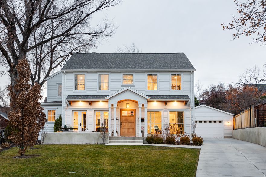 Welcome home to 1453 Uintah Circle! Tucked deep within a quiet cul-de-sac in the heart of the Harvard Yale neighborhood, this exceptional residence was built by Northstar in 2022 and has never before been offered on the market. The home showcases thoughtful architecture, timeless finishes, and approximately 4,300 square feet of beautifully designed, contemporary living space in one of Salt Lake CIty's most desirable and difficult to build in settings.   The home features six bedrooms and five and one-half bathrooms, including four ensuite bedrooms that provide comfort and privacy for family and guests. An open-concept main level is anchored by white oak flooring throughout and a striking floating staircase with custom railings. The expansive family room flows seamlessly into a chef's kitchen appointed with high-end Thermador appliances, including dual convection ovens and built-in microwave, marble countertops, and a Zephyr wine fridge. A walk-in butler's pantry and dedicated mudroom add both elegance and everyday practicality.  A main floor office with custom cabinetry offers a sophisticated workspace and is paired with a three-quarter bath, providing flexibility for guests or multi-generational living.   Upstairs, the primary suite serves as a serene retreat with a spacious bedroom, a large walk-in closet with a window for natural light, and a spa-inspired bath featuring a marble double vanity, freestanding garden tub, and floor-to-ceiling Euroglass shower. Two additional ensuite bedrooms and a light-filled laundry room, equipped with a Samsung washer and dryer, make for a stylish and family-functional upper level.  The home sits on approximately .20 acres and offers inviting outdoor spaces designed for both privacy and views. A portico-covered back patio creates a secluded backyard setting perfect for entertaining, while the large front patio captures beautiful mountain views. Additional design details include custom tile and window coverings throughout, and the craftsmanship expected from a Northstar-built home.  Located within the YalecrestLaird Heights Local Historic District, adopted by Salt Lake City in 2024, the area is now protected to preserve the character of this iconic neighborhood. Future construction and major remodels face greater design oversight, making newer homes like this increasingly rare. Tree-lined streets, timeless homes, and proximity to parks, schools, and neighborhood amenities make Harvard Yale one of the city's most cherished places to live.  With an oversized two-car garage, exceptional finishes, and a premier location, this is a rare opportunity to own a nearly new home in the Harvard Yale historical district!