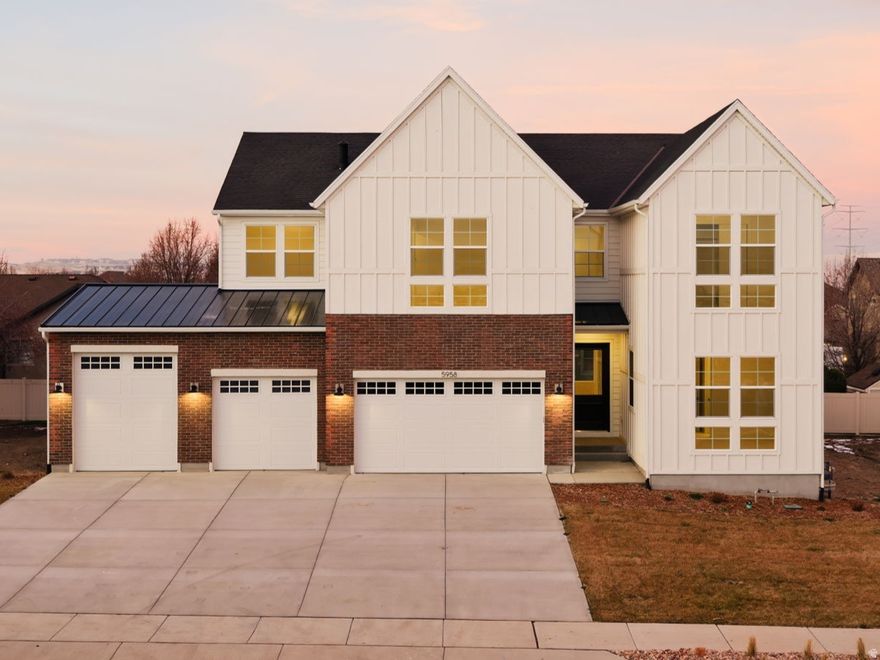 This stunning Tuscarora Farmhouse home combines chic design with breathtaking views. Inside, a dramatic two-story great room showcases soaring 20-foot ceilings and a sleek modern linear fireplace. The kitchen impresses with 10-foot ceilings, abundant cabinetry, a waterfall island, gold accents and a gas cooktop. Thoughtful design continues throughout, featuring 8-foot doors, a spacious second-floor loft, and en-suite bathrooms in three of the four bedrooms.  Move in ready!