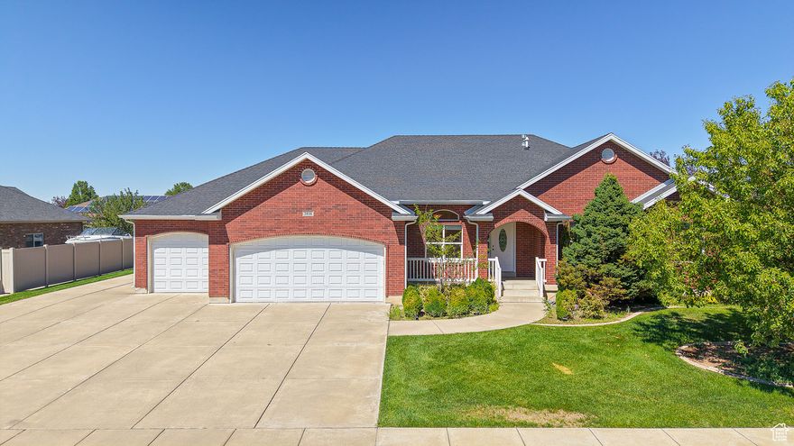 Be sure to check out the 3D tour by clicking the tour button! This full brick home is in pristine condition, tucked away on a quiet street in a highly desirable area and sits on a spacious 1/3-acre lot. Inside, you'll find soaring 10 ft ceilings in the great room and office/formal living room, recessed lighting throughout the main level, and a large laundry room with built-in cabinets. The master suite offers double vanities, a walk-in shower, a separate jetted corner tub, and a walk-in closet. The fully finished walkout basement includes a kitchenette, making it ideal for an accessory apartment if desired. Additional features include a large covered patio, spacious shed, gas fireplace, new appliances, a new water heater, water softener, and a 4-car garage. The fridge and pool table are included, and there's also a convenient half bath on the main level. All of this in close proximity to shopping, dining, and quick freeway access!