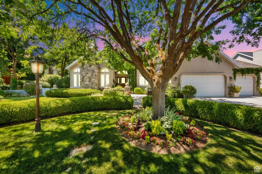 Nestled within one of the area's most beautiful and established neighborhoods, this exceptional residence offers the perfect blend of classic elegance, generous space, and serene privacy, all just minutes from top-rated schools, scenic walking trails, community pool, Pickleball courts and pristine parks. This secluded neighborhood offers a peaceful ambiance and a sense of enduring quality that few communities can match. This spacious traditional-style home perfectly blends timeless charm with everyday comfort. Inside, arched doorways, rich hardwood floors, and vaulted ceilings create a warm and inviting atmosphere. The kitchen is both functional and beautiful, featuring granite countertops, stainless steel appliances, and plenty of room for gathering. The seamless floor plan offers space to spread out and relax, including an elegant and expansive master en-suite retreat. Step outside to an immaculate, fully landscaped yard that is truly a dream, complete with a charming gazebo, lush garden, and a covered back porch ideal for relaxing or entertaining in total privacy. The home has been meticulously cared for and thoughtfully updated with a brand-new roof, new furnace, and two new water heaters, ensuring comfort and peace of mind for years to come. This is a rare opportunity to own a stunning, move-in-ready home in a neighborhood that continues to stand the test of time.